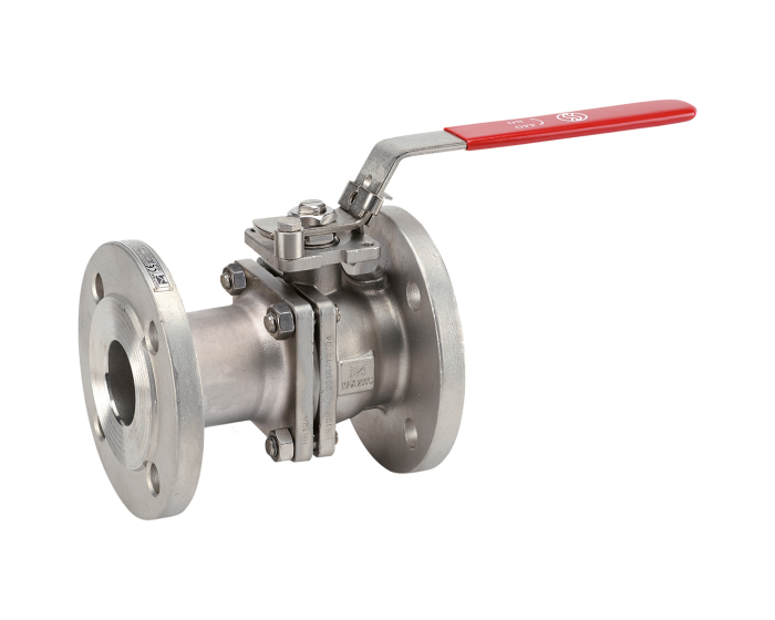 Stainless steel ball valve 763L 2 piece body RF PN16 DIN F1 DN15